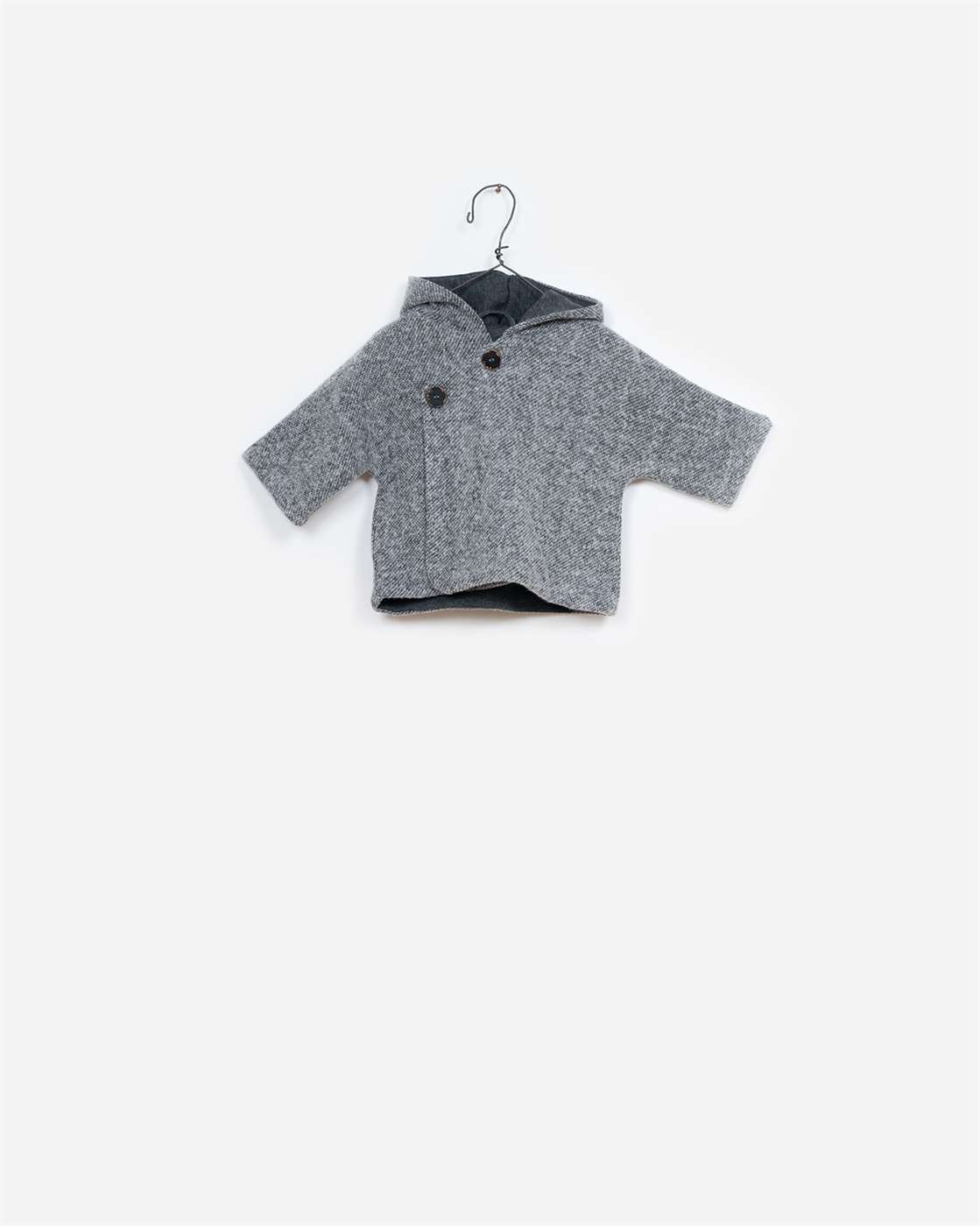 BeeBoo|BeeBoo PlayUp vêtements bébé baby clothes manteau Felpa coat gris grey